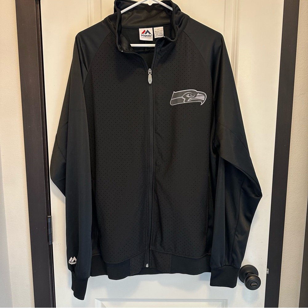 NWOT Seattle Seahawks Large Tall Majestic Brand Jacket